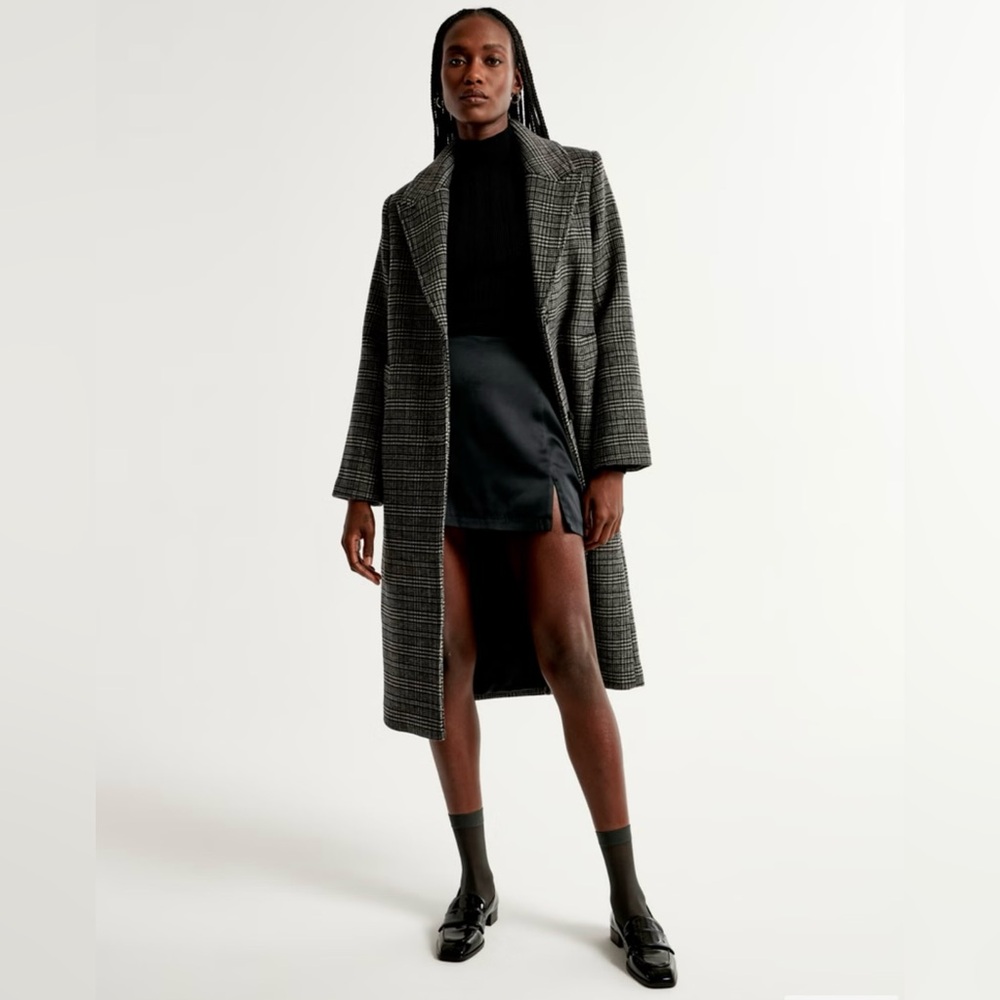 Wool-Blend Tailored Topcoat